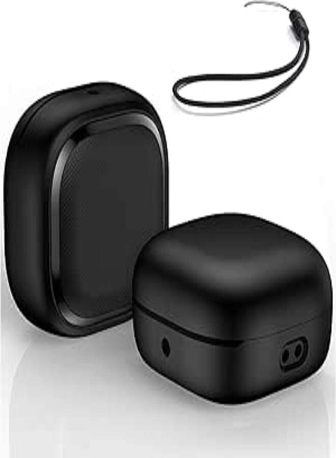 Hard Shell Case Compatible with Galaxy Buds FE (2023), Buds2 Pro Case (2022) / Galaxy Buds 2 Case (2021) / Galaxy Buds Pro Case (2021) / Buds Live (Black)